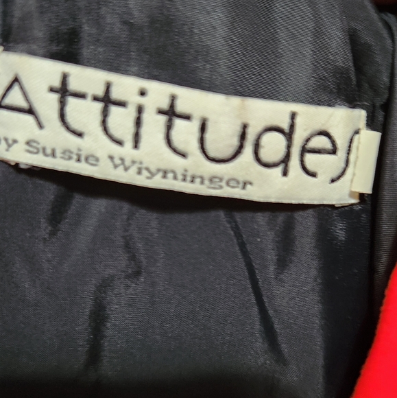 Attitudes by Susie Wyninger Vintage 80s  zip hoodie lined,+ pull up pants size 4 - Picture 5 of 12
